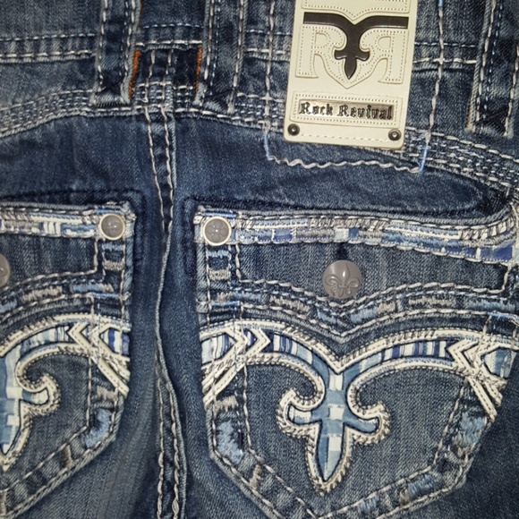rock revival mens jeans slim straight